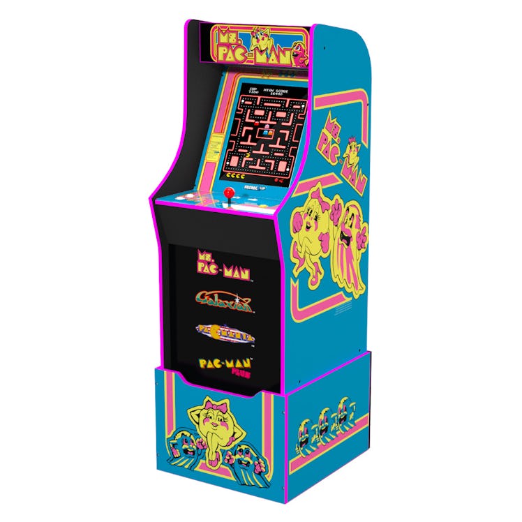 Ms. Pac-Man Arcade Machine with Riser