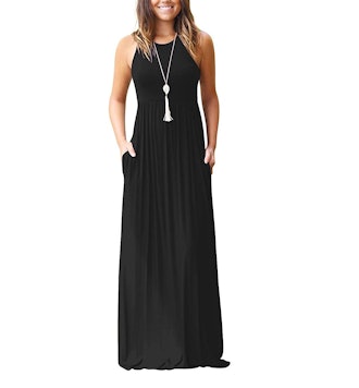 GRECERELLE Sleeveless Racerback Maxi Dress