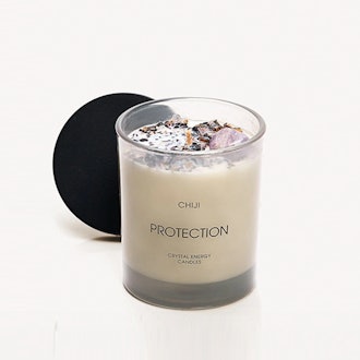 Protection Crystal Energy Candle