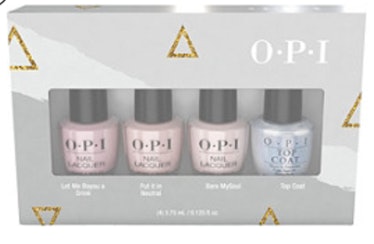 OPI Shine Bright Holiday Sheers 4 Piece Mini Pack