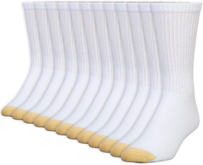 Gold Toe Men's Cotton Crew Athletic Sock (12-Pack)