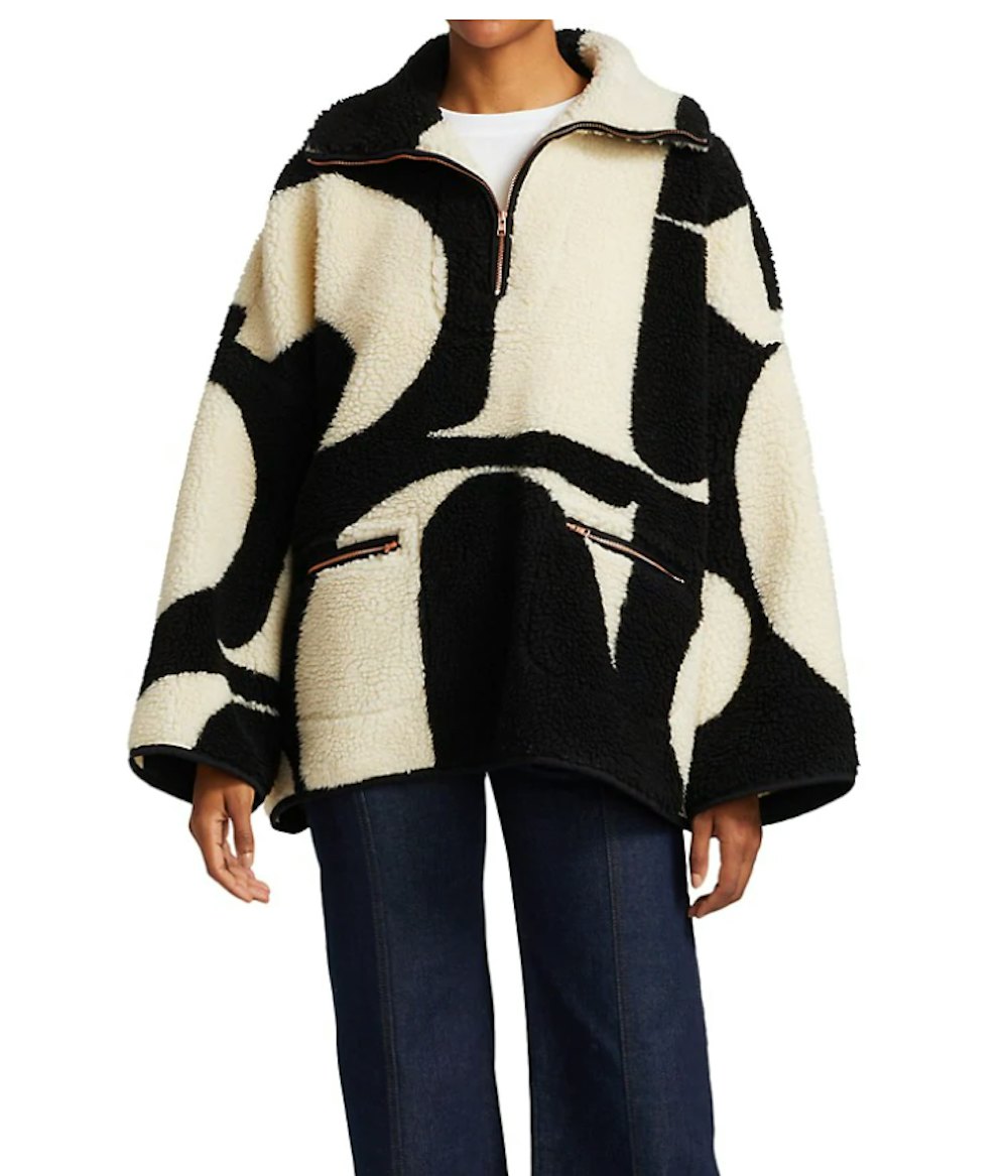 Multi Pullover Teddy Coat