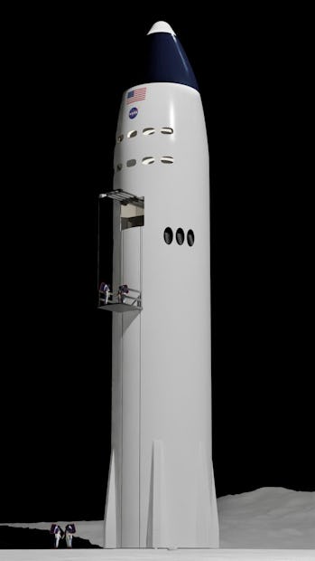 Spacex Starship Elon Musk Responds To Incredible Fan Render Of Lunar