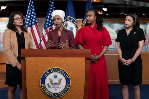 Alexandria Ocasio-Cortez, Ilhan Omar, Rashida Tlaib, and Ayanna Pressley