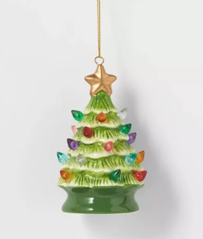 Ceramic Retro Christmas Tree Ornament Green