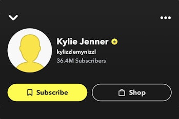 Snapchat creators can display their subscriber numbers on their profiles.