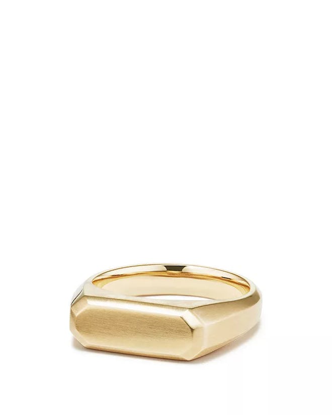 Streamline® Signet Ring in 18K Gold