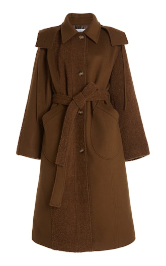 Charlie Coat Wool Boucle Brown