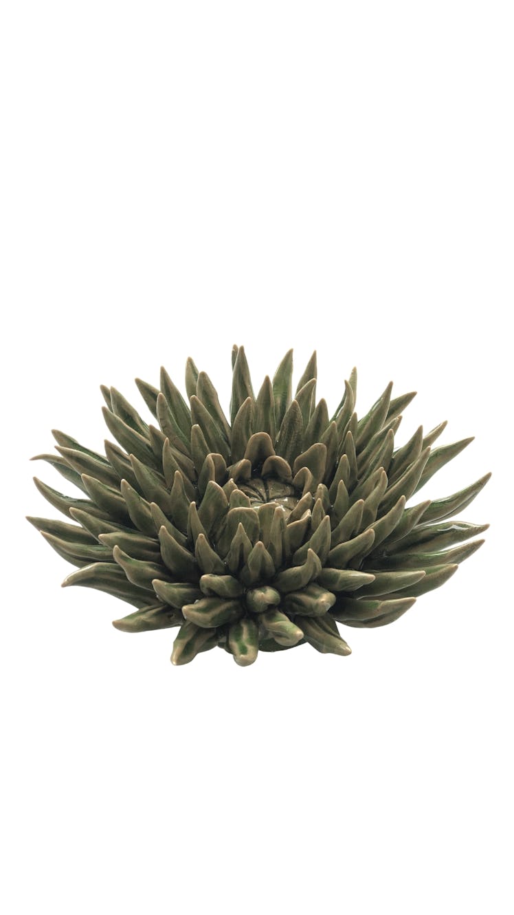  Olive Ceramic Chrysanthemum