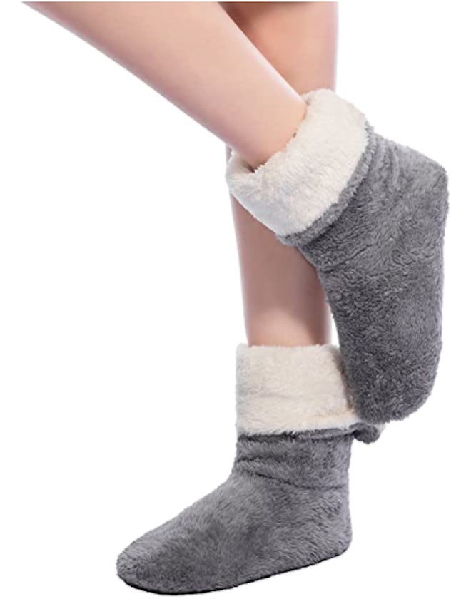 FRALOSHA Velvet Slipper Socks