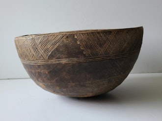 Wooden Milking Bowl From Africa