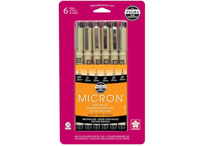 Sakura Pigma 30062 Micron Pen Set (6-Pack)
