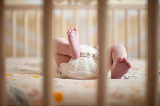 Baby sleeping in crib 