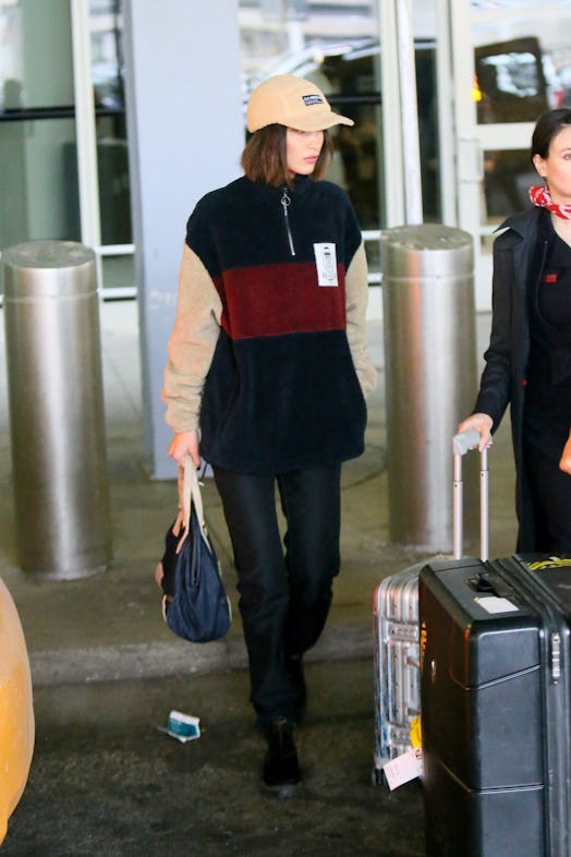 bella hadid airport outfit
