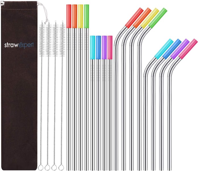StrawExpert Reusable Straws (16-Pieces)