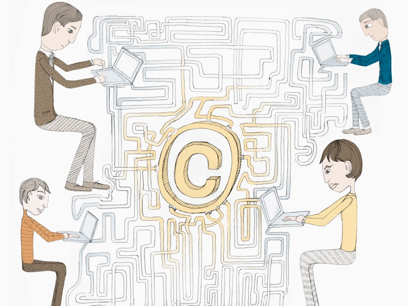 Human digital connection concept.