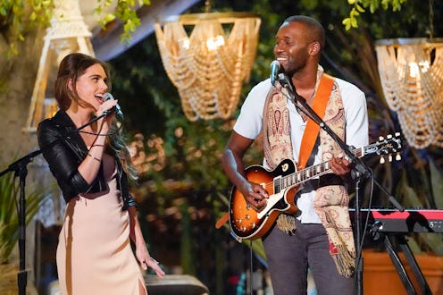 'Bachelor: Listen To Your Heart' winners Bri Stauss and Chris Watson perform on 'The Bachelorette' v...