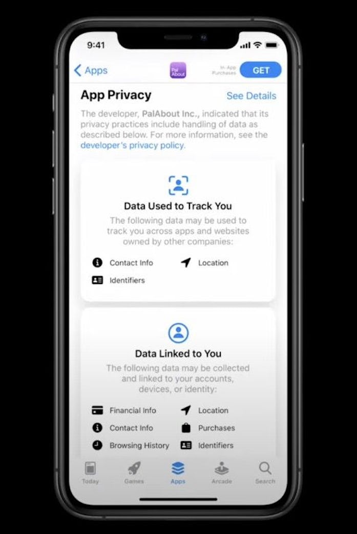 Apple's new privacy labels in the App Store will disclose what data an app collects.
