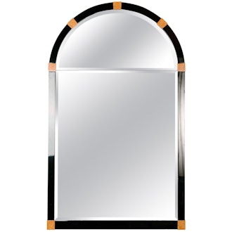Mid-Century Modern Lacquered Arch Mirror