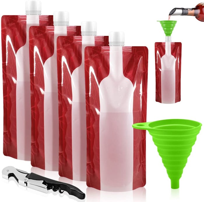 SENHAI Foldable Wine Bags (4-Pack)