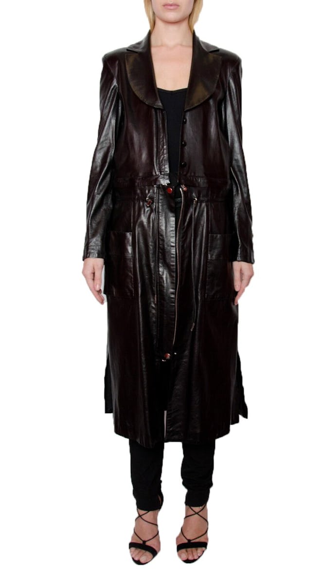 All Leather Infinity Combo Coat