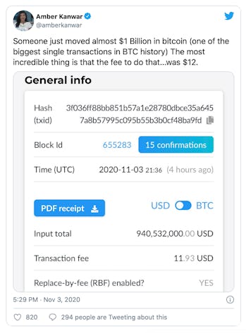 The Department of Justice seized nearly $1 billion of Bitcoin from the defunct Silk Road marketplace...