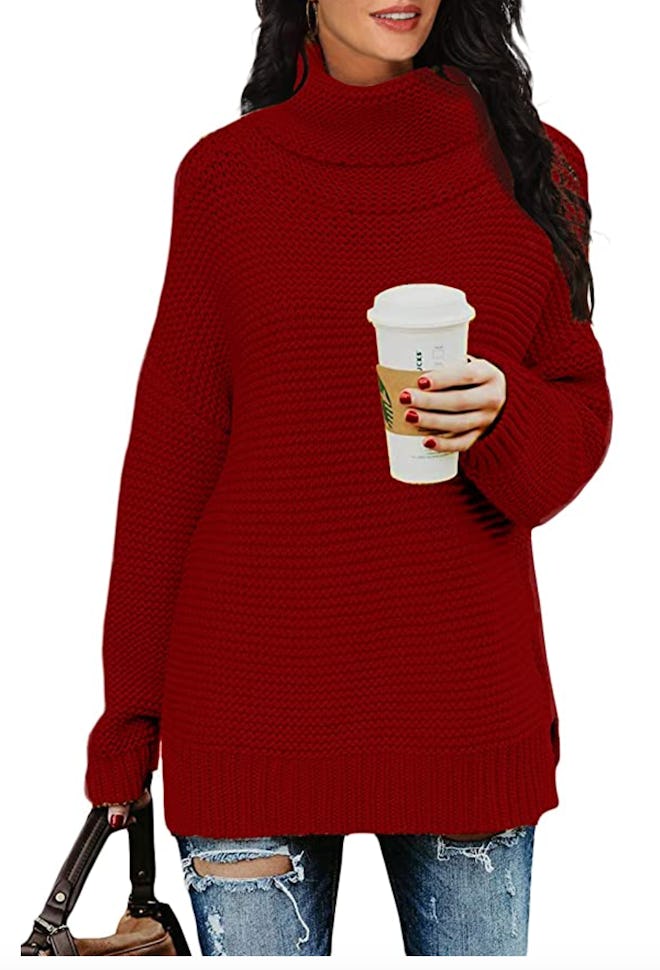 PrinStory Chunky Turtleneck Sweater