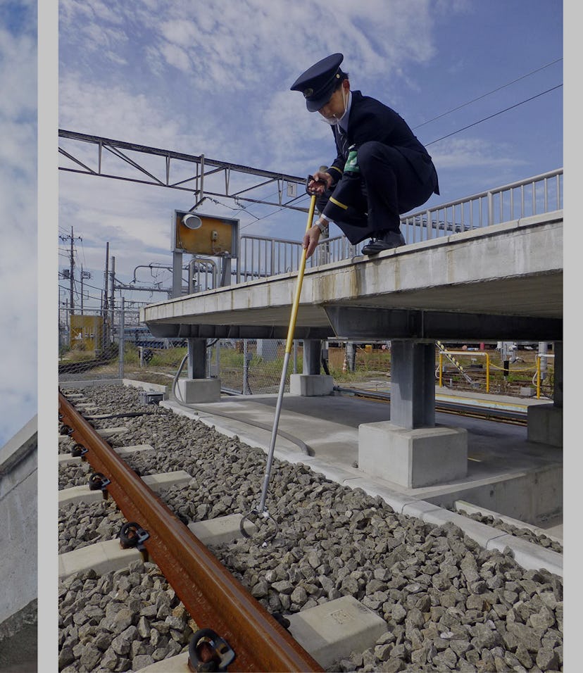 Panasonic developed a vacuum for retrieving fallen AirPods from train tracks. 
