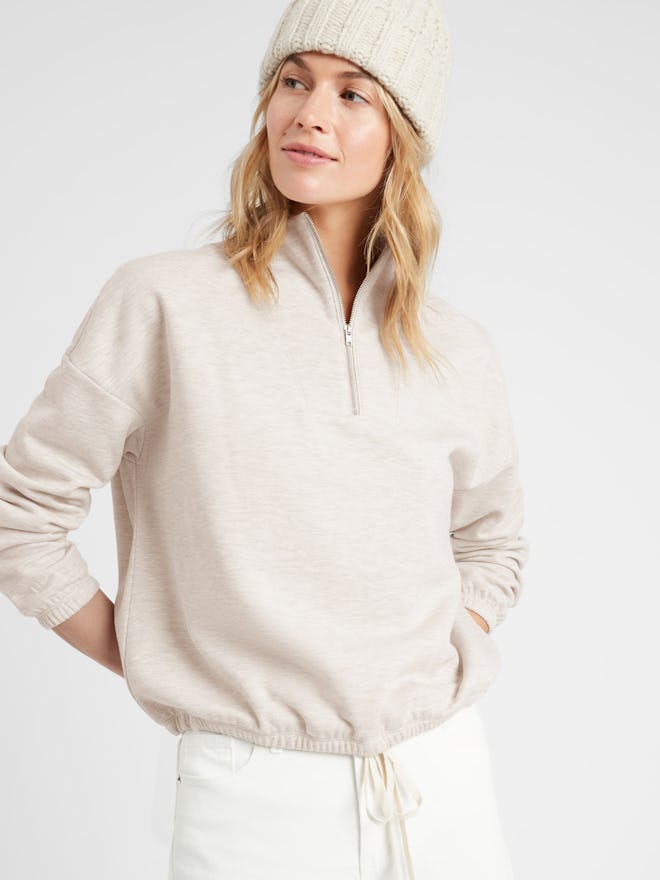 Half Zip Fleece Sweatshirt