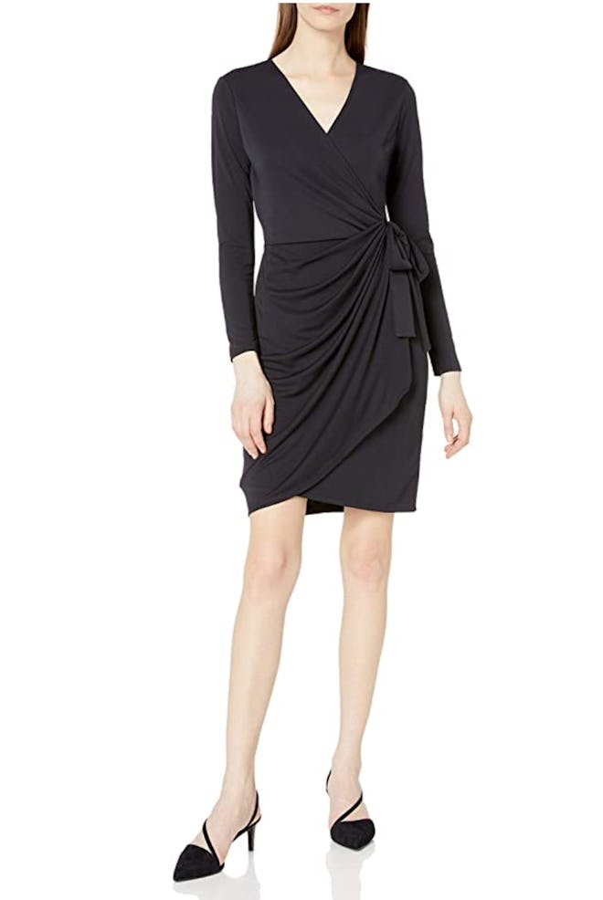 Lark & Ro V-Neck Wrap Dress