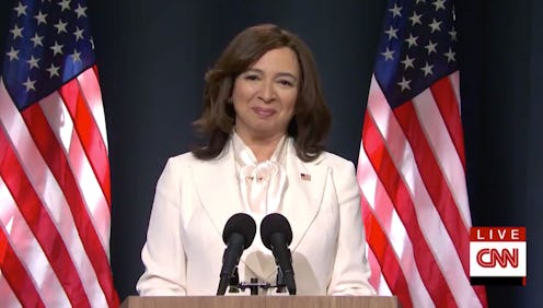 Maya Rudolph portrays Kamala Harris in 'SNL' election cold open.