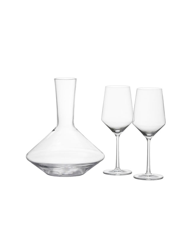 Red Wine Decanter Set with 2 Cabernet Glasses