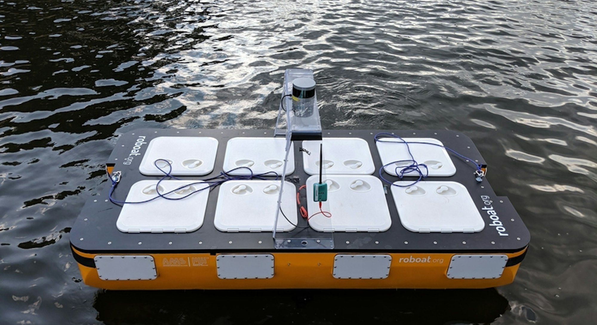 The autonomous Roboat II made by MIT CSAIL and researchers in Amsterdam