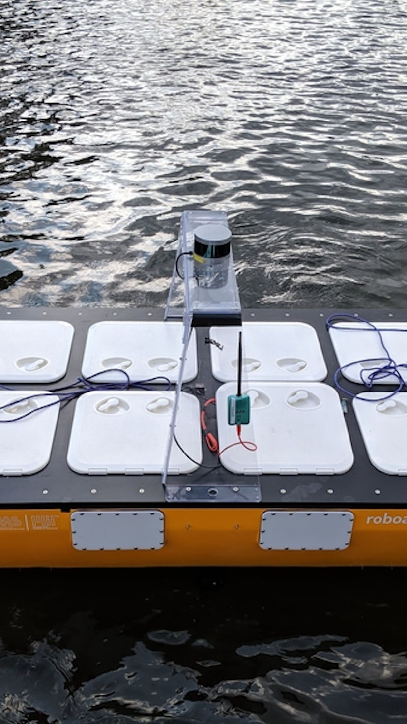The autonomous Roboat II made by MIT CSAIL and researchers in Amsterdam