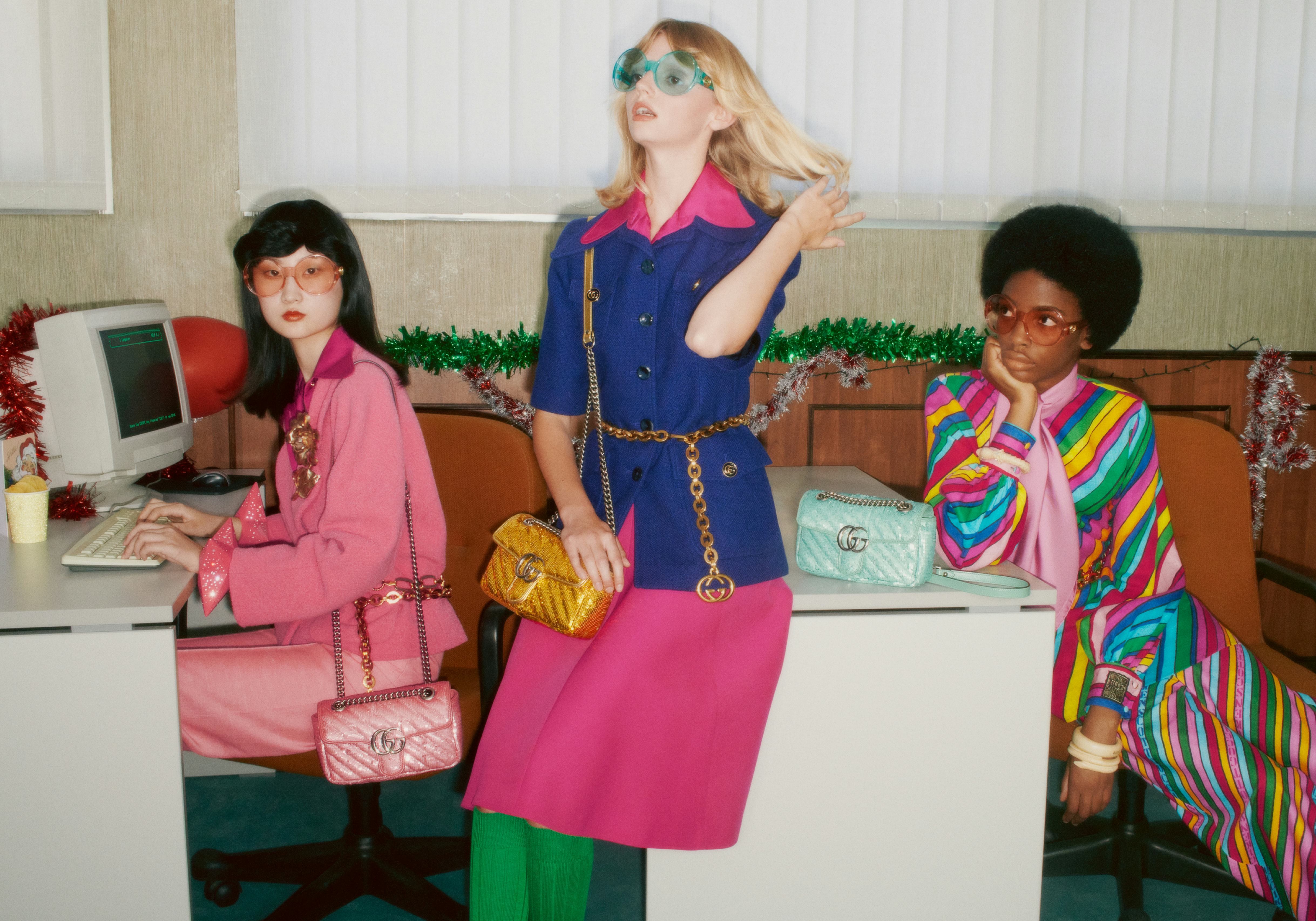 Gucci's New Campaign Is Inspired By '80s Holiday Office Parties