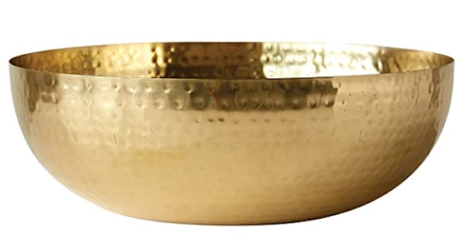 Creative Co-Op Round Hammered Metal Bowl