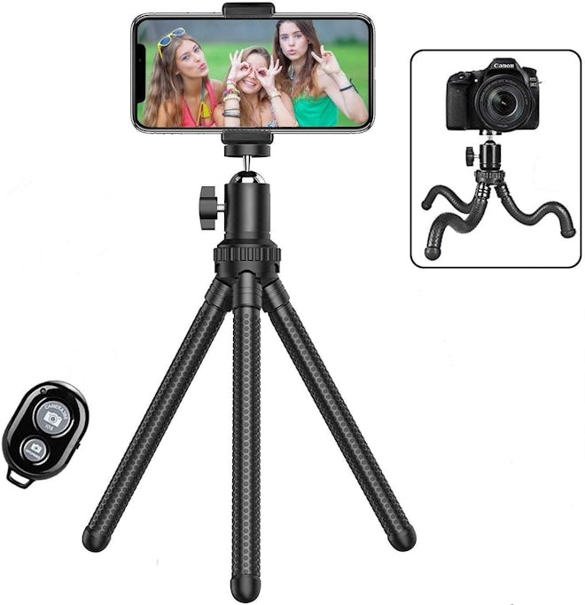 Shengsite Portable and Extendable Camera Tripod Stand with Wireless Remote