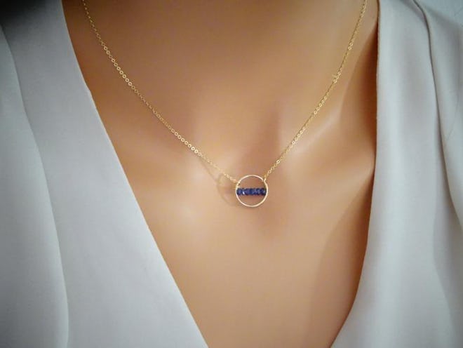 LAmini Jewelry, Birthstone Necklace