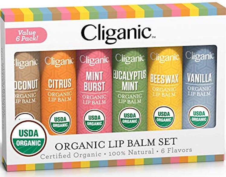 Cliganic Organic Lip Balms (Set of 6)