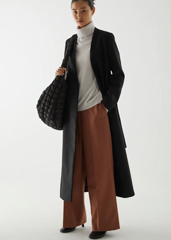 Belted Wool-Cashmere Coat