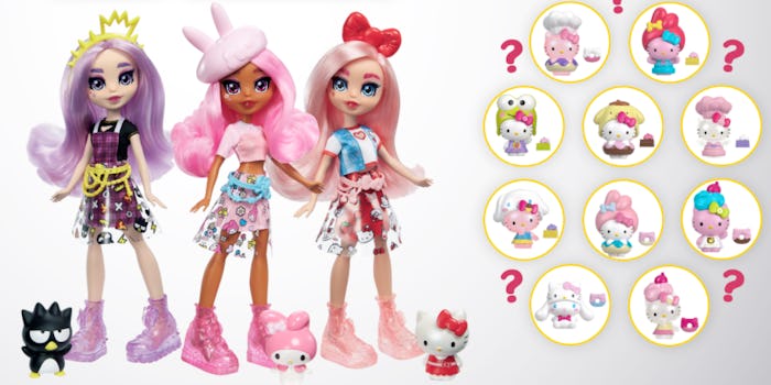 the mattel x hello kitty & friends collab toys