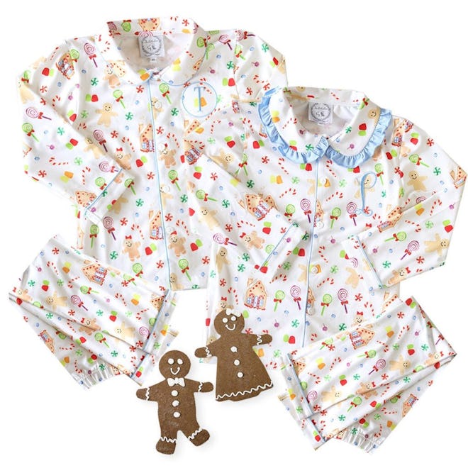 Child Gingerbread Monogrammed Pajama