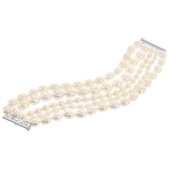 Cultured Freshwater Multi-Row Pearl Bracelet