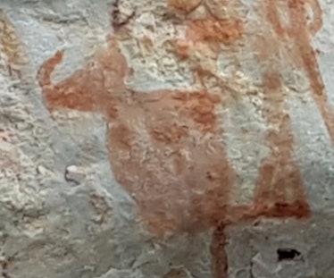 rock art of ancient animal