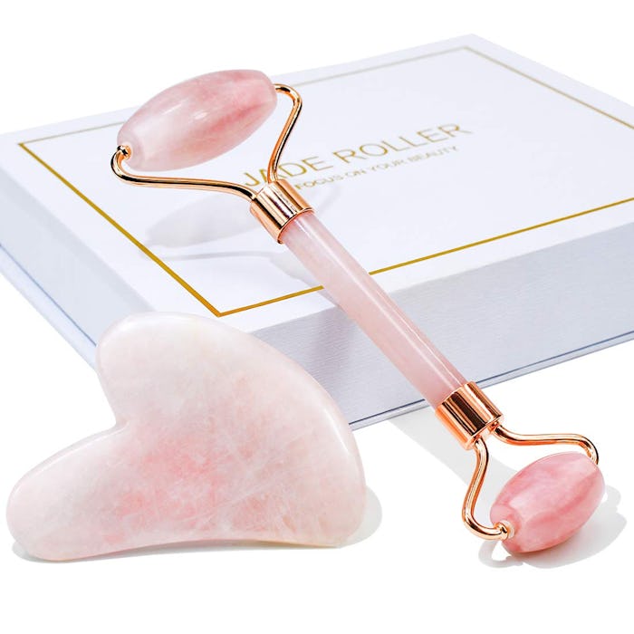 BAIMEI Jade Roller and Gua Sha Set