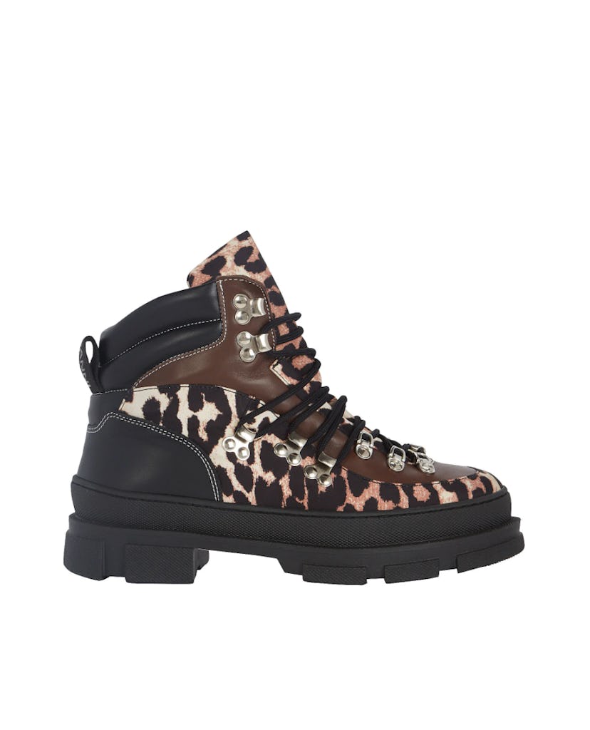 Leopard Print Hiking Boots