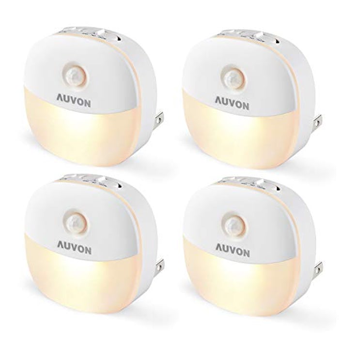 AUVON LED Motion Sensor Night Lights (4-Pack)