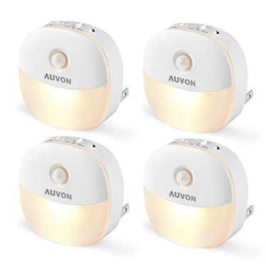 AUVON LED Motion Sensor Night Lights (4-Pack)