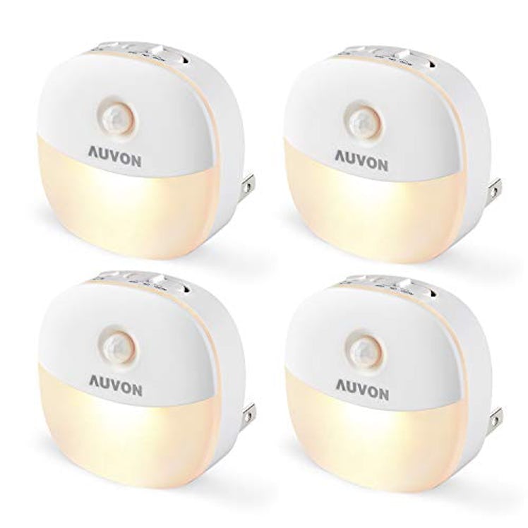 AUVON LED Motion Sensor Night Lights (4-Pack)