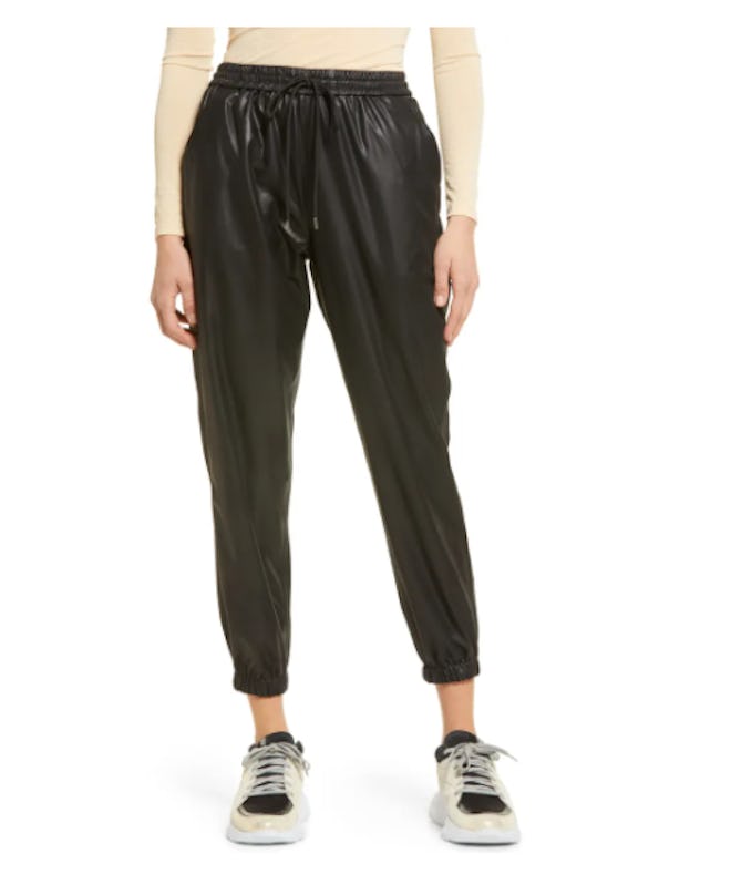 BlankNYC Faux Leather Joggers